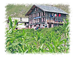 Il Rifugio Gabiet nel verde della Valle d'Aosta
